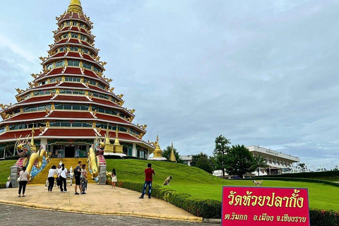 Chiang Mai: Weiße, blaue und große Buddha-Tempel in Chiang Rai