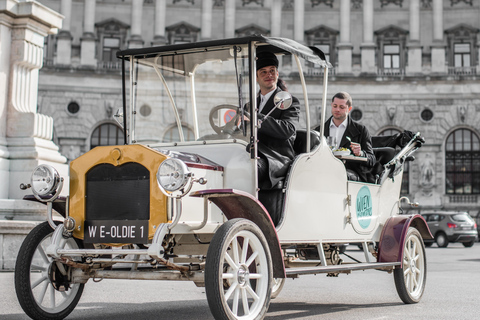 Viena: passeio gastronômico em um carro elétrico antigoViena: excursão gastronômica em um carro antigo elétrico