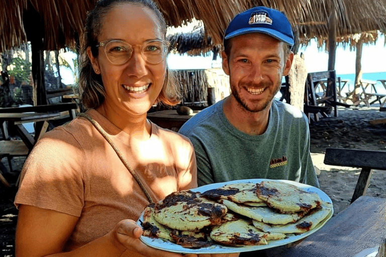 El Zonte: Workshop för tillverkning av pupusa och strandtur