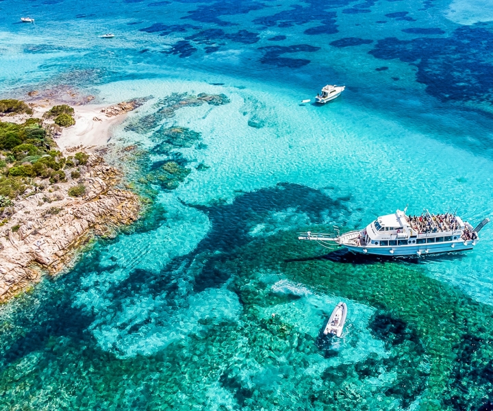 Fra Sardinia: Heldagstur med båt til Maddalenaøyene