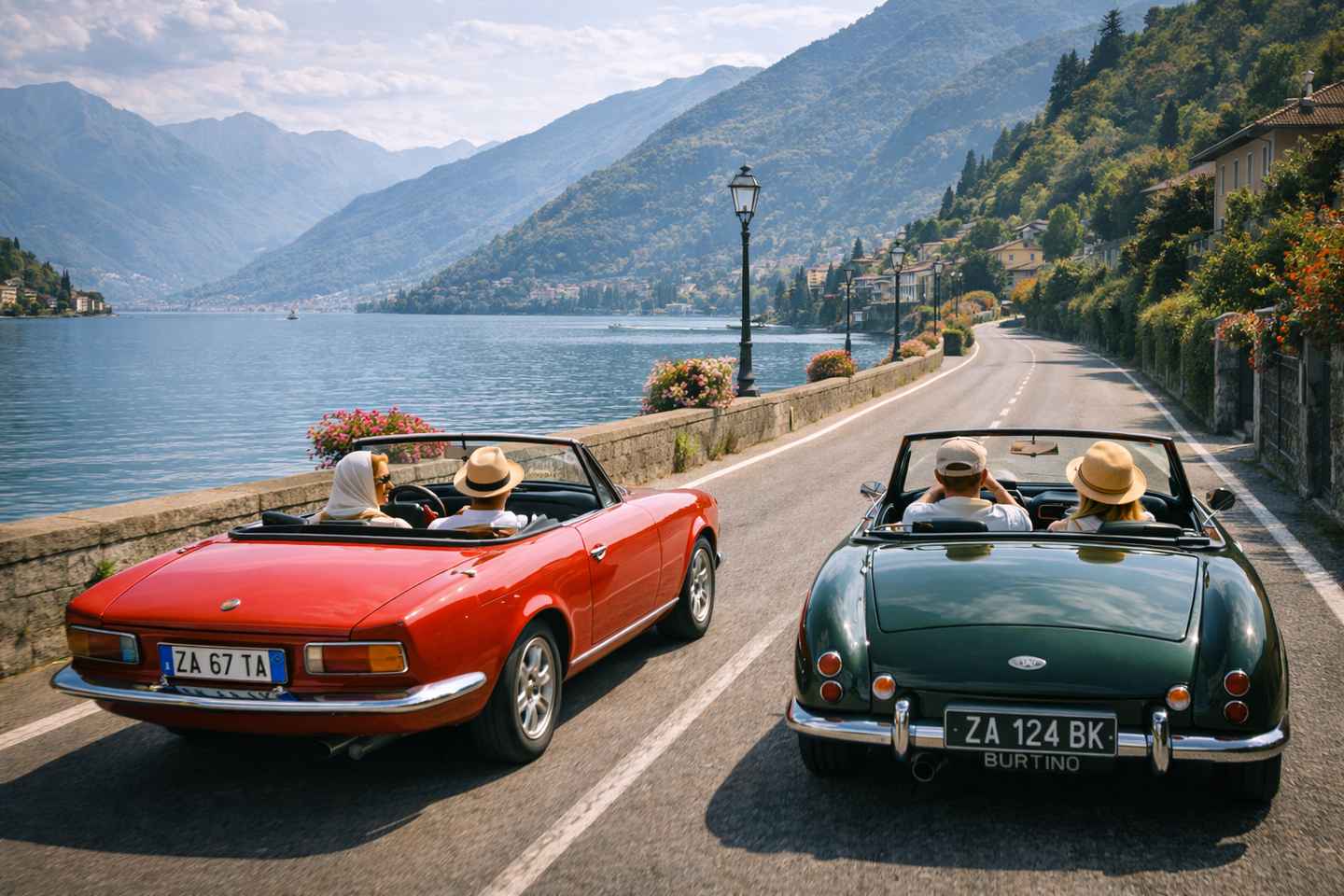 Da Milano: Tour del Lago di Como in Auto d'Epoca
