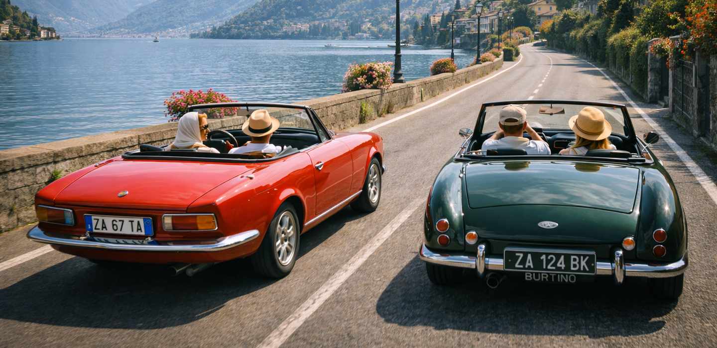 Ab Mailand: Private Tagestour am Comer See mit einem Oldtimer