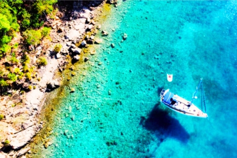 Depuis Bodrum : Excursion en bateau sur l'île d'Orak aux Maldives turques et déjeunerPoint de rencontre : Emplacement du bateau