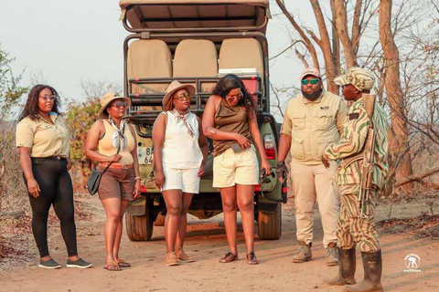 Livingstone :Sunset Game Drive and Rhino tracking With Drink