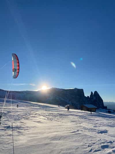 Seiser Alm i Rittner Horn: szkoła snowkite – kursy, przewodnictwo, wypożyczalnia
