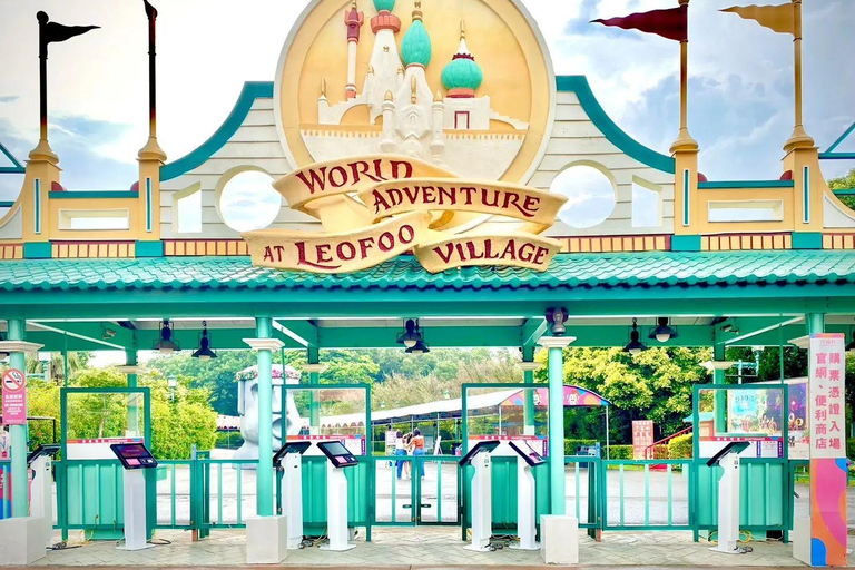 From Taipei: Leofoo Village Theme Park Ticket & Bus Transfer Depart from MRT Jing'an