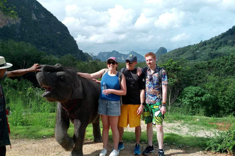 Krabi : Kayak sur l'Amazone Klong Srakaew et nourrissage des éléphants