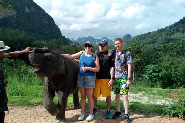 Krabi : Kayak sur l'Amazone Klong Srakaew et nourrissage des éléphants