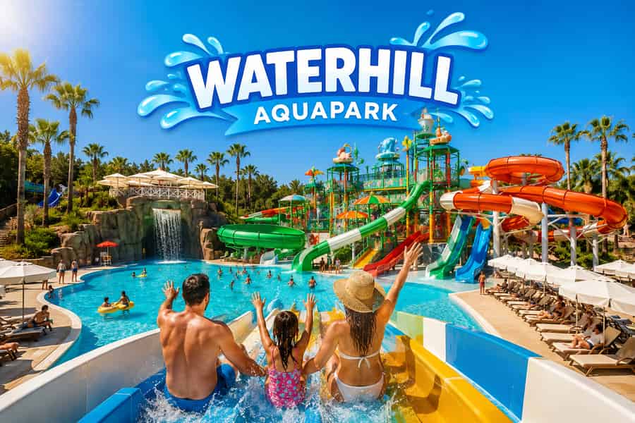 Ticket für den Waterhill Aquapark mit Mittagessen und unbegrenzten Getränken. Foto: GetYourGuide