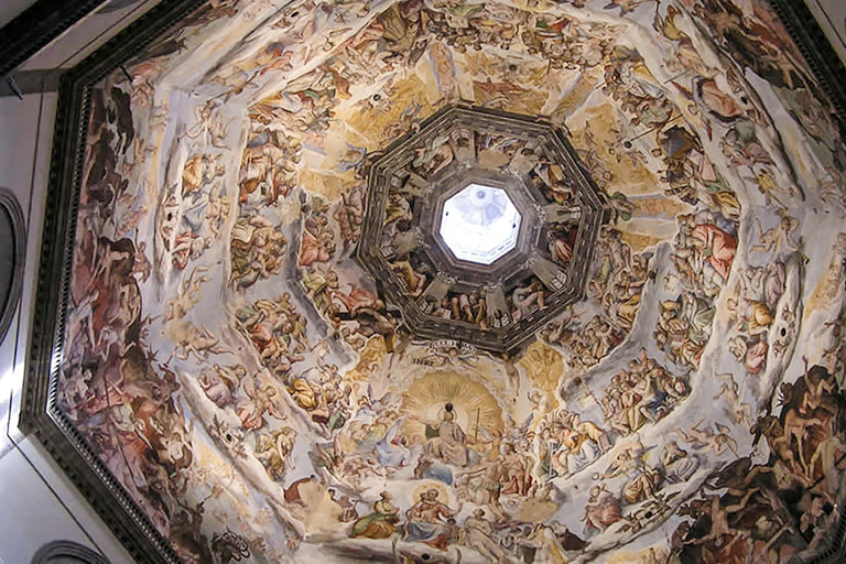 Florence : col de la cathédrale avec dôme, baptistère et crypte