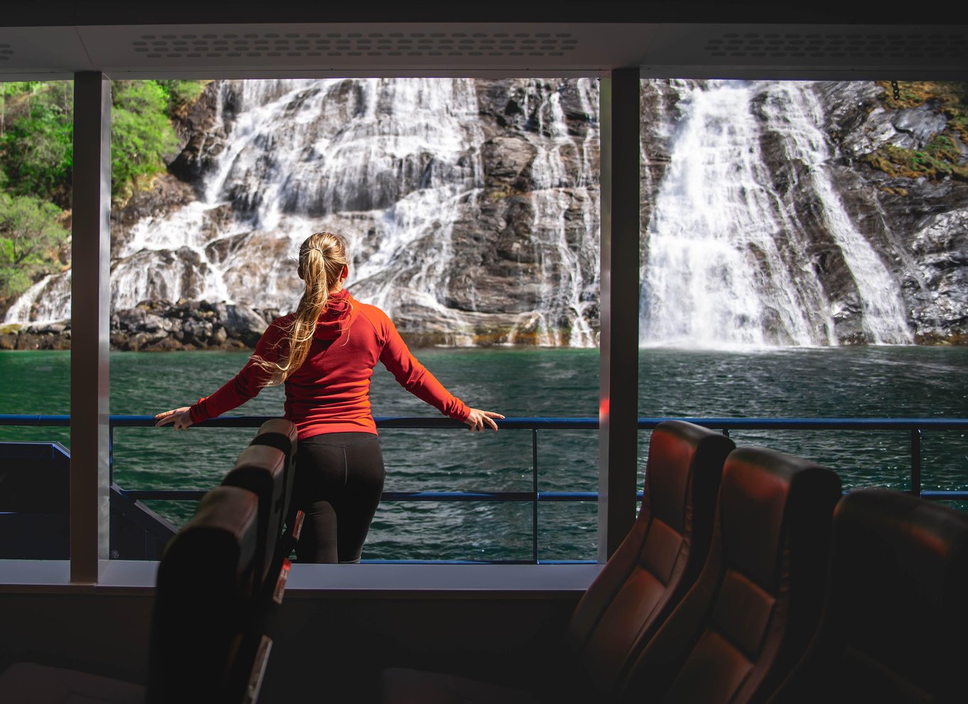 Geiranger: Sightseeingkrydstogt i fjorden og til vandfaldene på 75 minutter og 2 timer