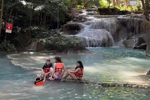 From Bangkok: Erawan National Park and River Kwai Day Trip