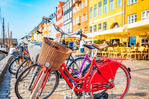 Grand tour à vélo de la vieille ville de Copenhague, des attractions, de la nature