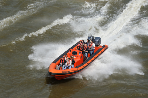 Rotterdam: Crucero turístico en lancha rápida RIBCrucero rápido de 45 minutos por la ciudad