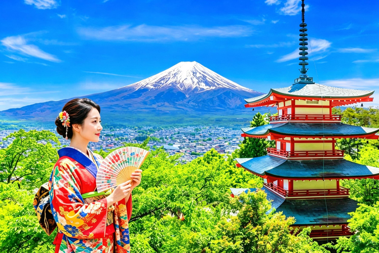 Tokyo: Mt Fuji & Oishi Park, Oshino Hakkai, Chureito Pagoda Free Karaage Chicken Set | Tokyo Station 8:00AM