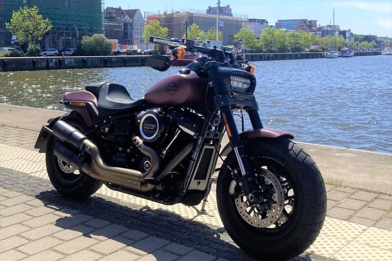 Rostock: Harley-Davidson Softail Fat Bob 107 Rental Rostock: Harley-Davidson Softail Fat Bob 107 rent for 1 Day