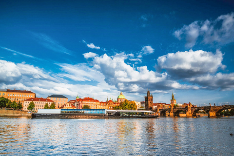 Prague: Vltava River Night Cruise with BuffetExclusive Package