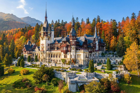 Bucharest Transylvania Castles: Peles, Dracula & “Wednesday” Audio Guide 24 Languages