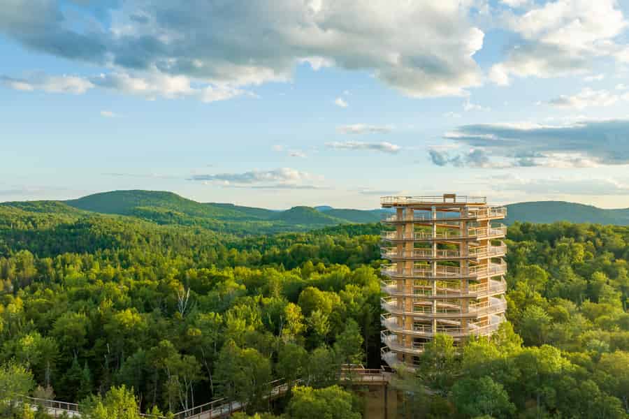 Sentier des cimes Laurentides: Baumwipfelpfad & Aussichtsturm. Foto: GetYourGuide
