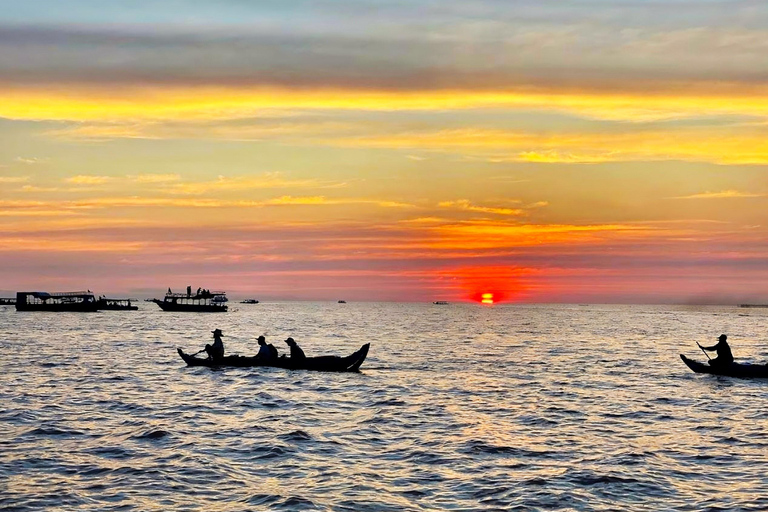 Village flottant de Kampong Phluk : Visite privée au coucher du soleil