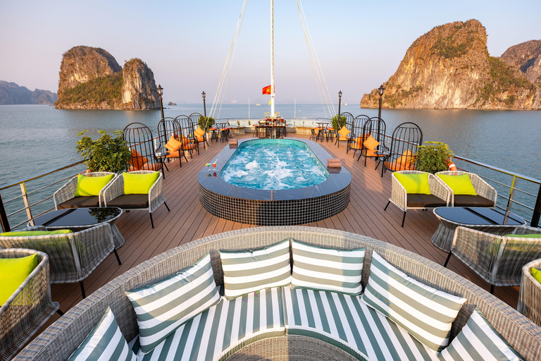 From Hanoi: Halong Bay Day Cruise with Kayak, Cave & Swim Halong Bay Day Cruise from Halong Port (No Transfer)