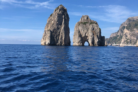 Capri Day Trip from Sorrento private boat free drink