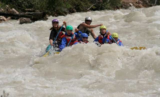 jasper national park sunwapta river white water rafting