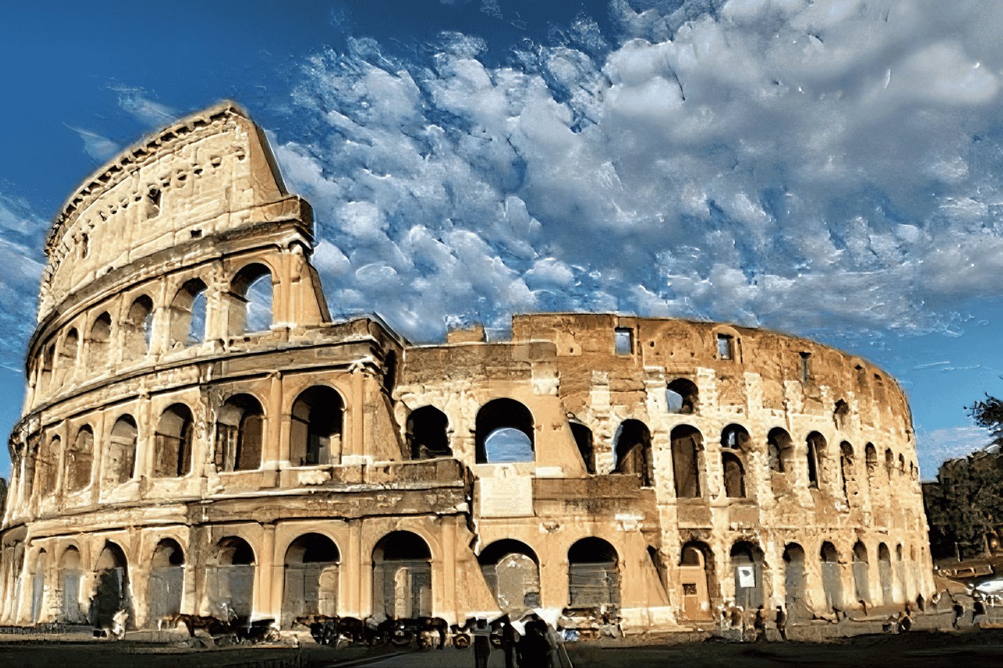 罗马：斗兽场地下及竞技场地面深度游