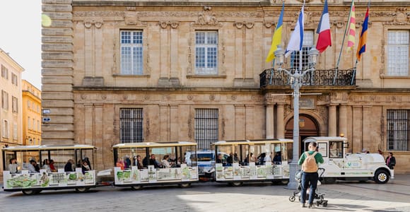 Aix-en-Provence mit dem elektrischen Touristenzug – Stadtrundfahrt „Cœur de Ville“