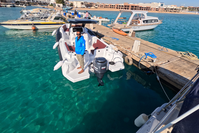 Hurghada : Excursion en bateau rapide à Turtle Bay avec plongée en apnée