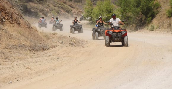 Fethiye: Quad Bike Safari with Esenköy Village Stop