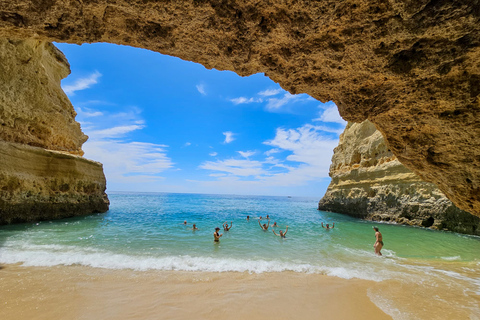 Från Faro: Benagil Cave, Marinha Beach, Algar Seco &amp; MerFrån Faro: Benagil-grottan, Marinha Beach, Algar Seco och mycket mer