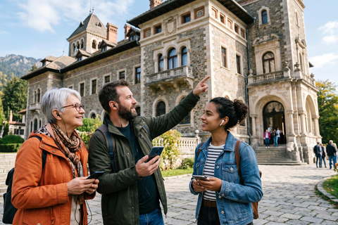 3 Transylvanian Castles: Wednesday, Peles & Dracula + Brașov COACH TOUR Audio guides in 24 languages