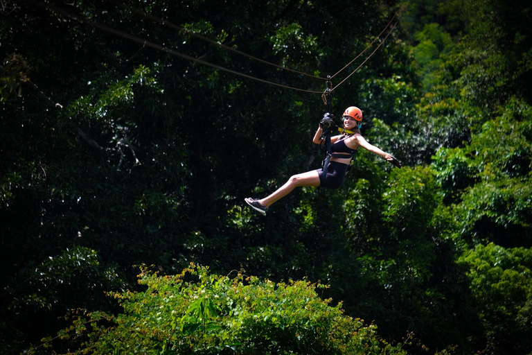 From Koh Samui: Tree Bridge Zipline and Café Experience