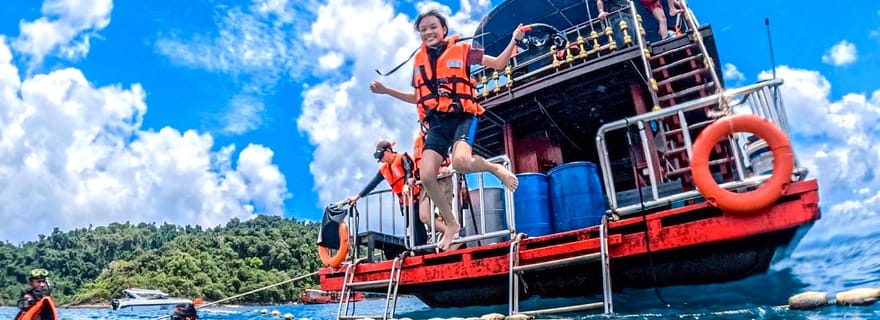 Koh Chang : excursion de plongée avec tuba et plage sur 3 ou 4 îles en grand bateau