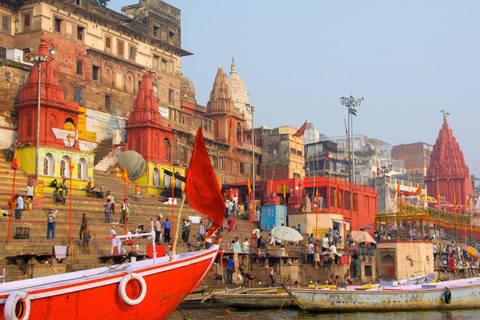 Aarti du matin avec promenade en bateau et petit déjeuner sur le toit