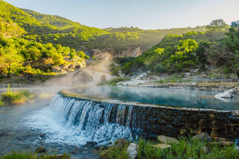 From Durrës: Vjosa Rafting & Thermal Baths & Food Tasting