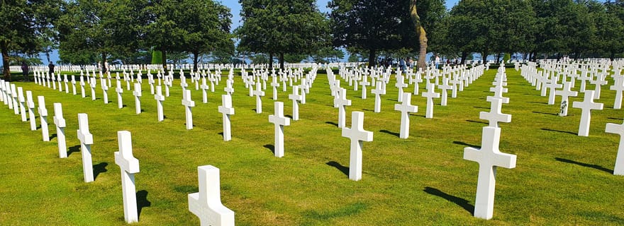 Visite à pied privée d'Omaha Beach et du cimetière de Colleville