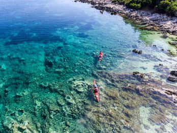 Lefkada: Blue Cave Kayak Tour with a Taste of Greece