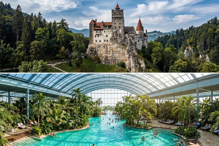 Bucharest: Bran & Peles Castle + Therme Spa -20% Combo Pack MINIVAN-Peles, Dracula Castles Brasov & 2nd Therme Bucharest