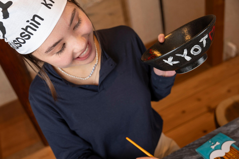 Kyoto: Pittura di ciotole di ramen e lezione di cucina Michelin