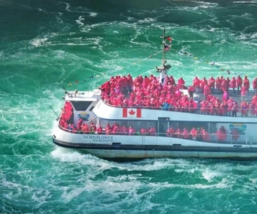 Niagarafälle: Premium-Tour, Boot & Reise hinter die Wasserfälle