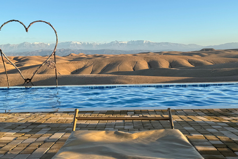 Pase de un día en el desierto de Agafay : Piscina y almuerzo