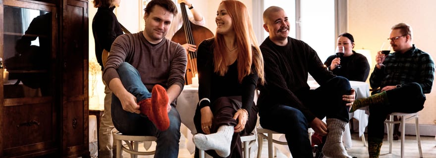 Turku : Concert de jazz en chaussettes de laine dans une villa de l'archipel