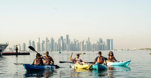 Doha: Guided Kayaking Experience at The Pearl