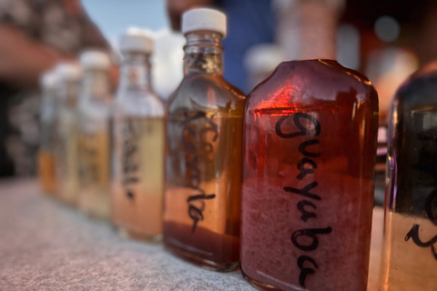 Make Piña Colada in a private rooftop in "La Perla"