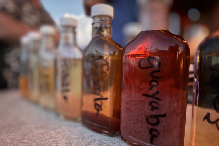 Make Piña Colada in a private rooftop in "La Perla"