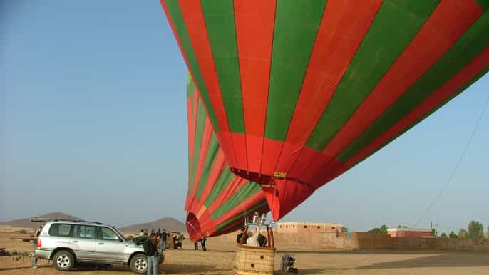 marrakech private hot air balloon flight with breakfast