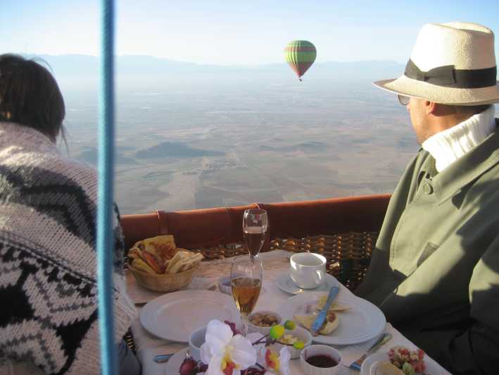 Marrakech: volo in mongolfiera con esperienza gourmet