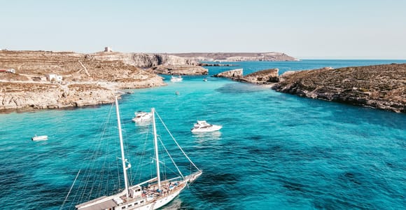 Sliema: Comino, Crystal Lagoon & Blue Lagoon Cruise w/ Lunch